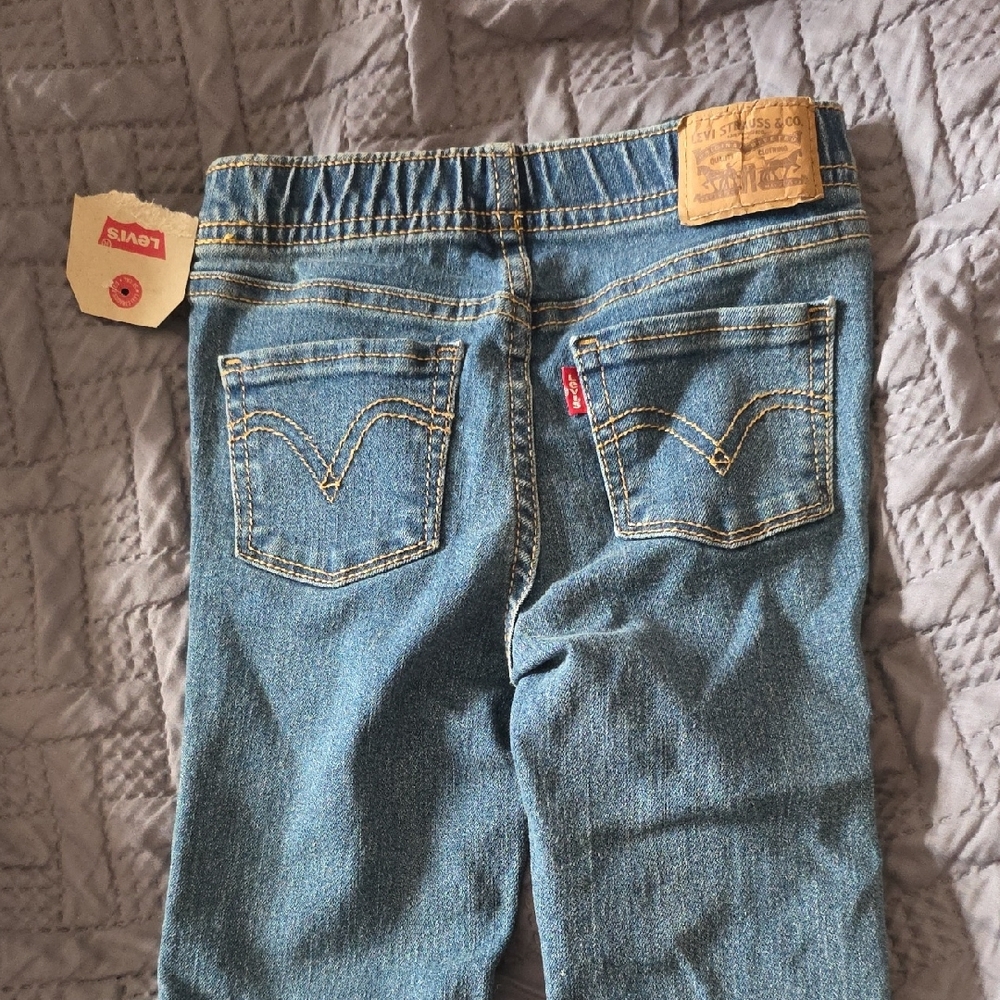 💚5/$20💚Levi's Girl Medium Blue Straight-Leg Jeans - Picture 2 of 3